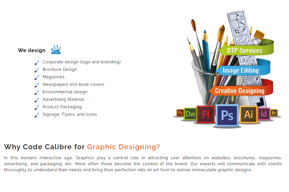 code calibre company graphic design