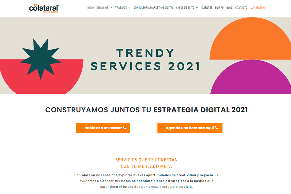 sitio web colateral
