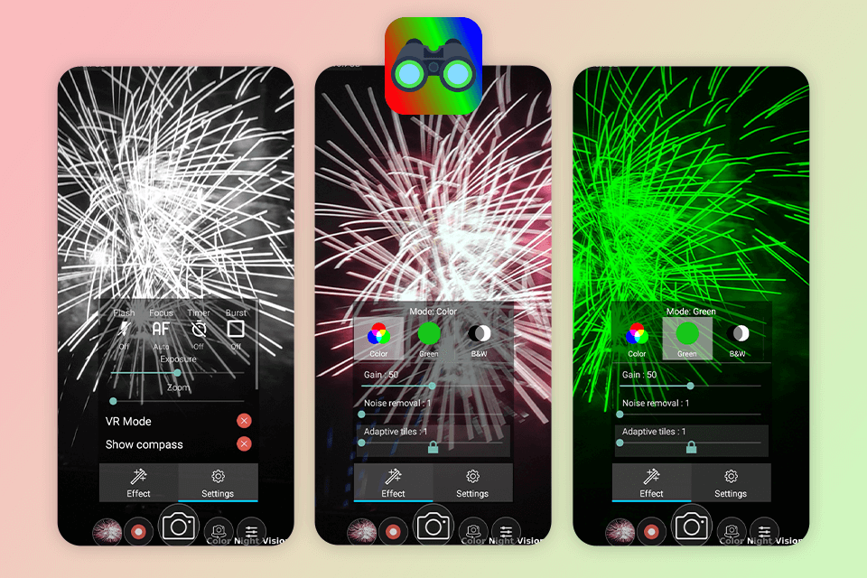 color night scanner vr night vision app