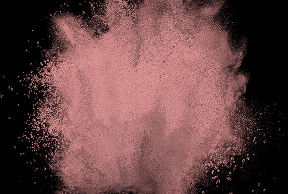 colored powder explosion