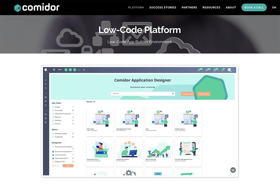 comidor free app builder