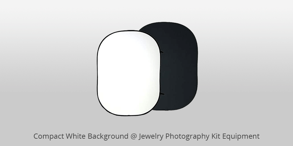 compact white background jewelry photography kit