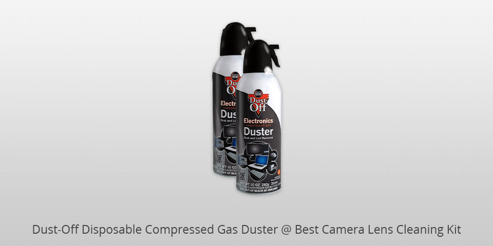 dust off disposable compressed gas duster top camera lens cleaning kit