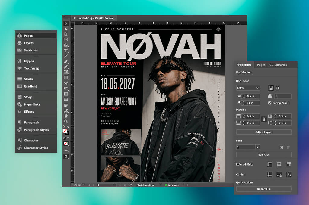 concert flyer ideas editing