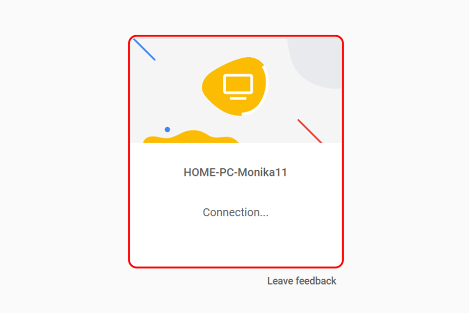 connect to chrome remote desktop