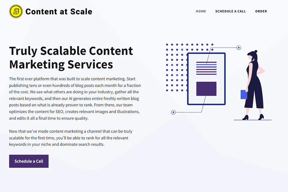 content at scale website