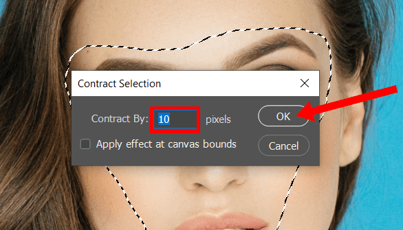 contract to swap head in photoshop