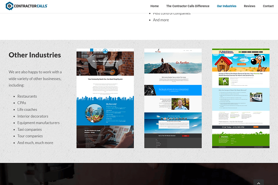 contractor calls industry