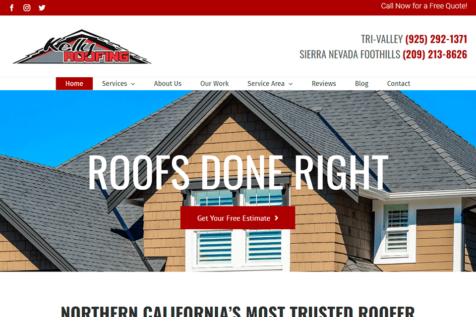 contractor calls web design