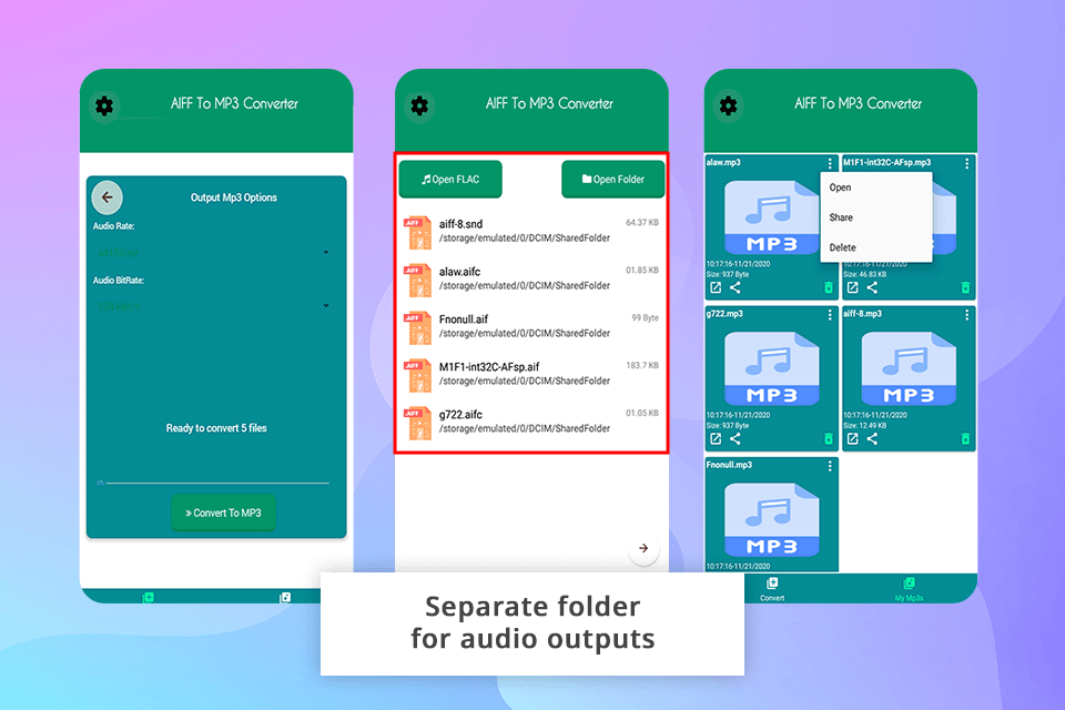 convert aiff to mp3 converter