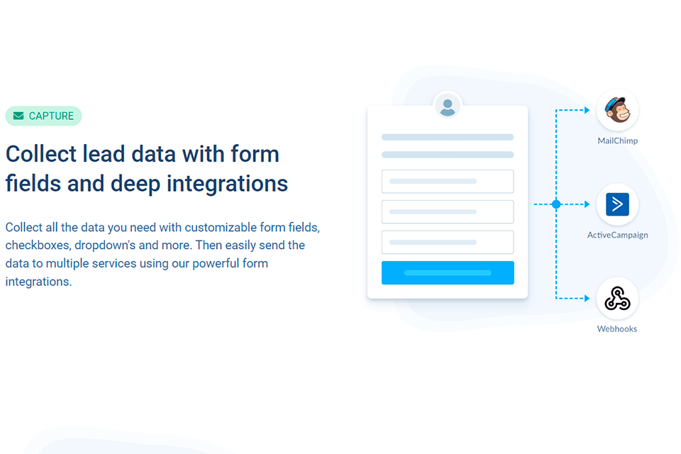 convert box email capture tool interface