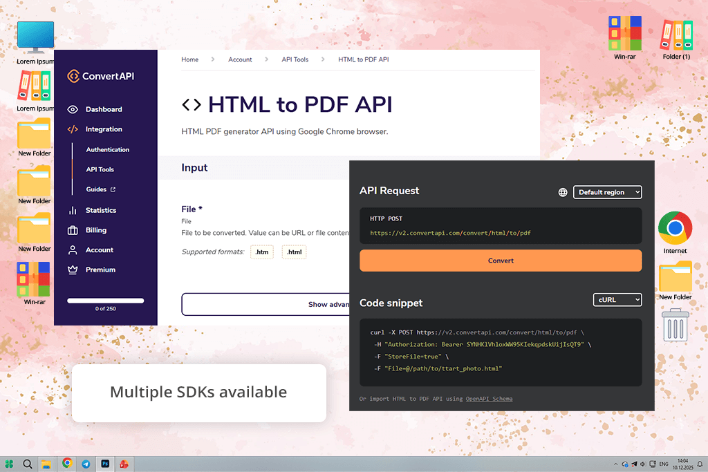 convertapi html to pdf converter