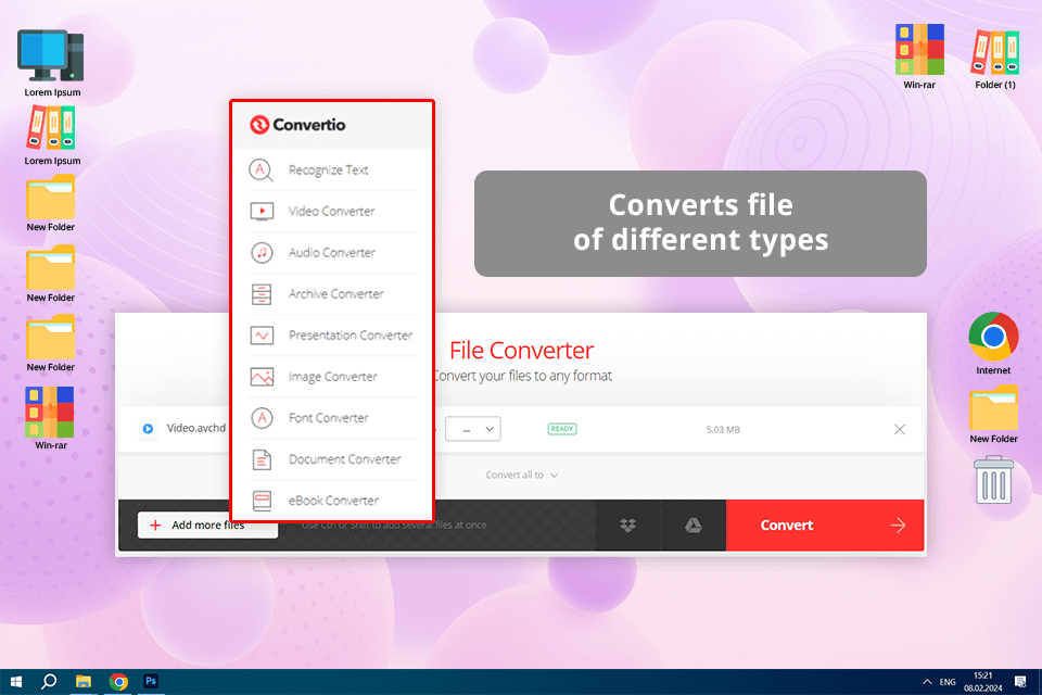 convertio avchd to mp4 converter