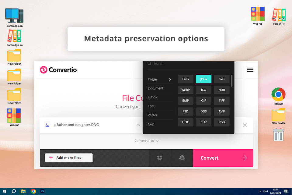 convertio dng to jpg converter
