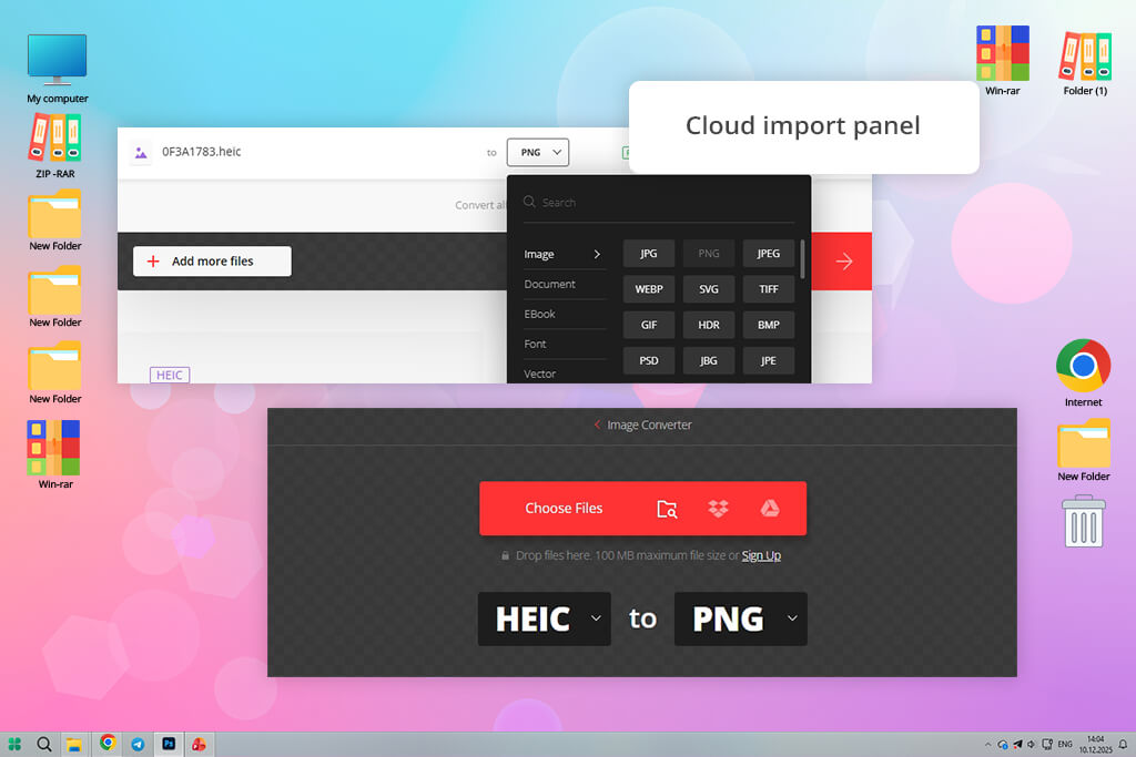 convertio heic to png converter