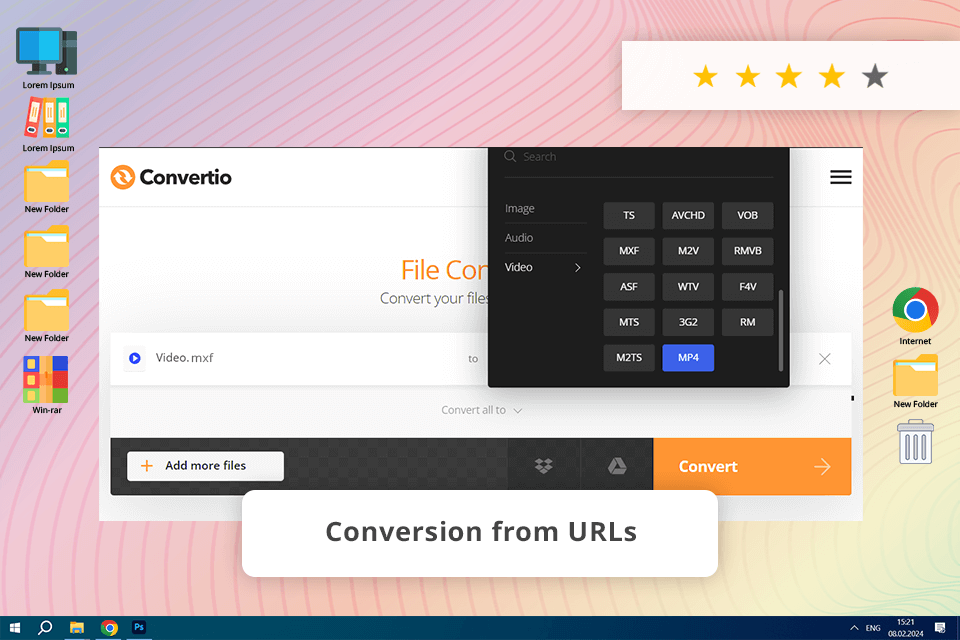 convertio mxf to mp4 converter