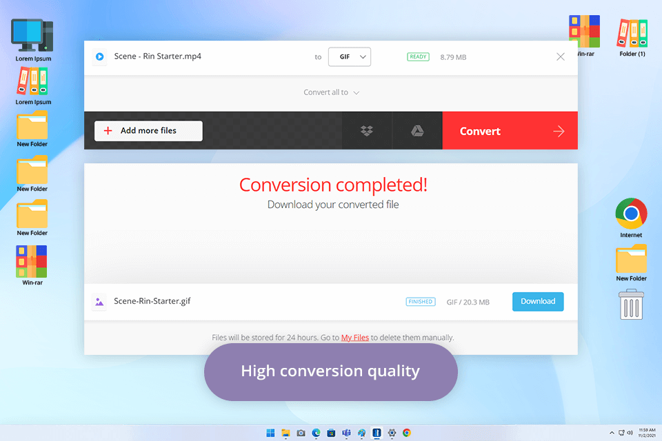 convertio video to gif converter software