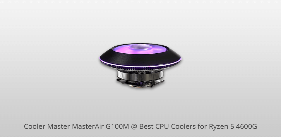 cooler master masterair g100m cpu coolers for ryzen 5 4600g