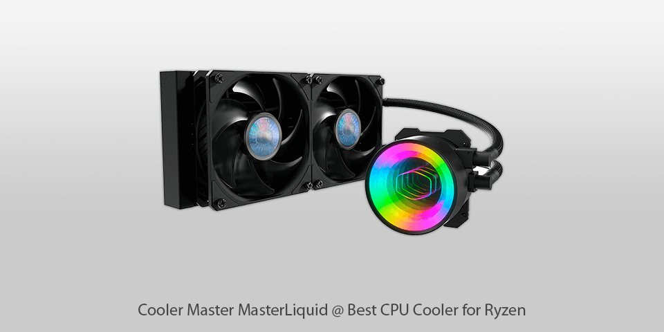 cooler master masterliquid cpu coolers for ryzen