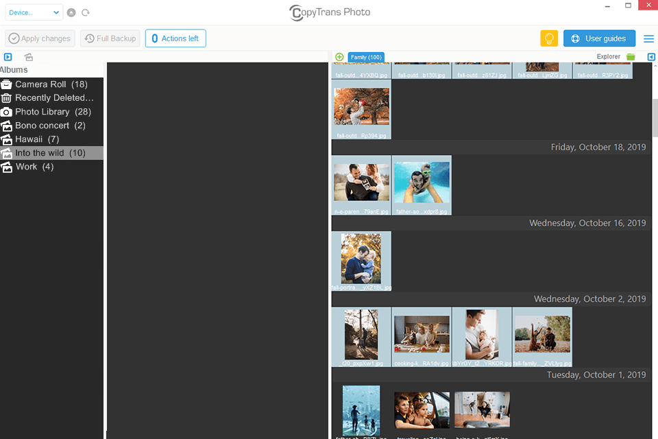 copytrans photo transferring