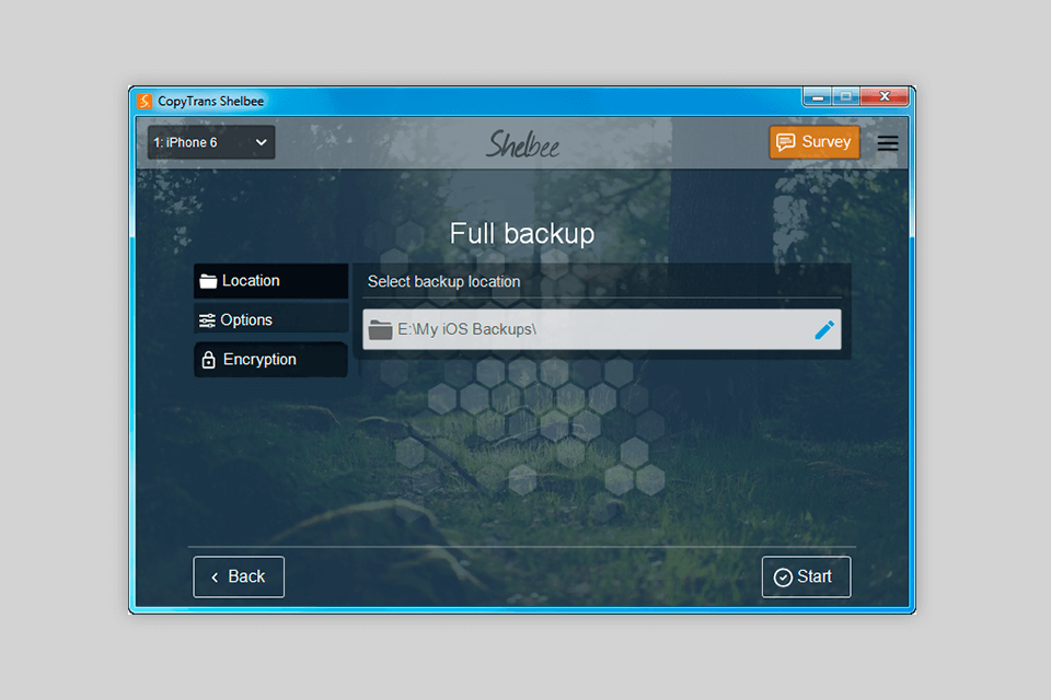 copytrans shelbee full restore feature