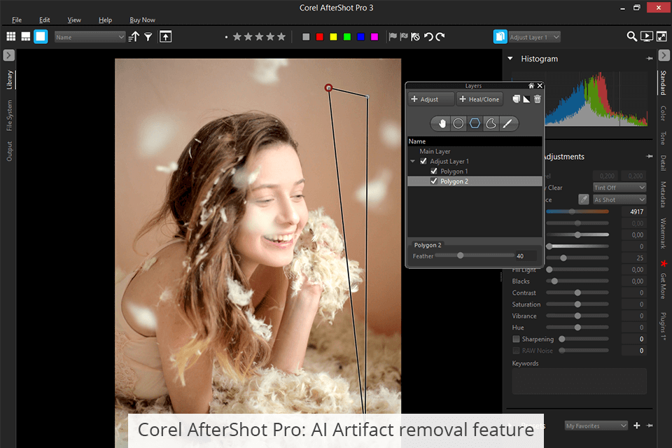 corel aftershot pro ai features