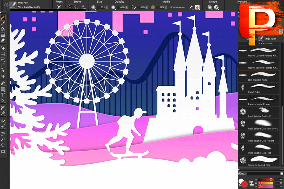 corel painter interface