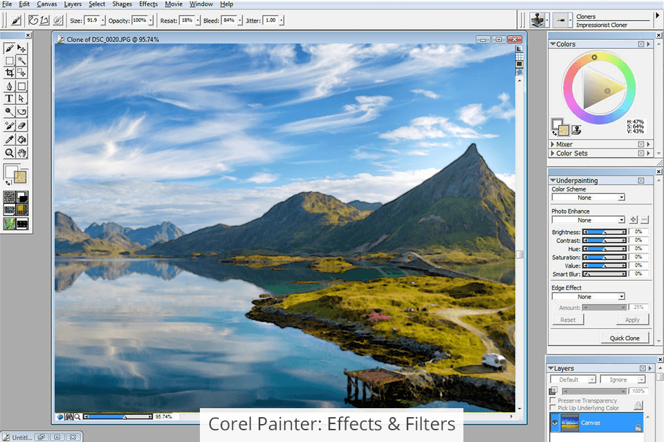 corel painter styles
