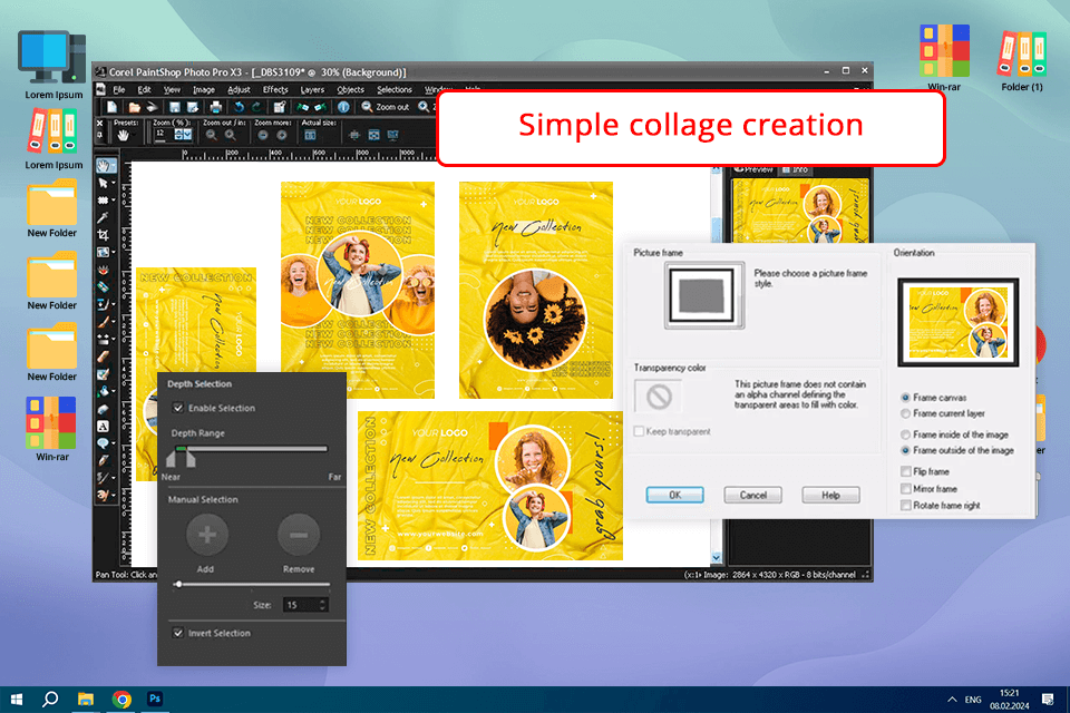 corel paintshop photo pro x3 screen