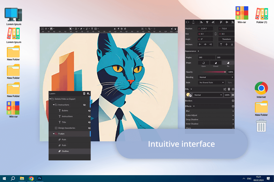 linearity curve alternative corel vector