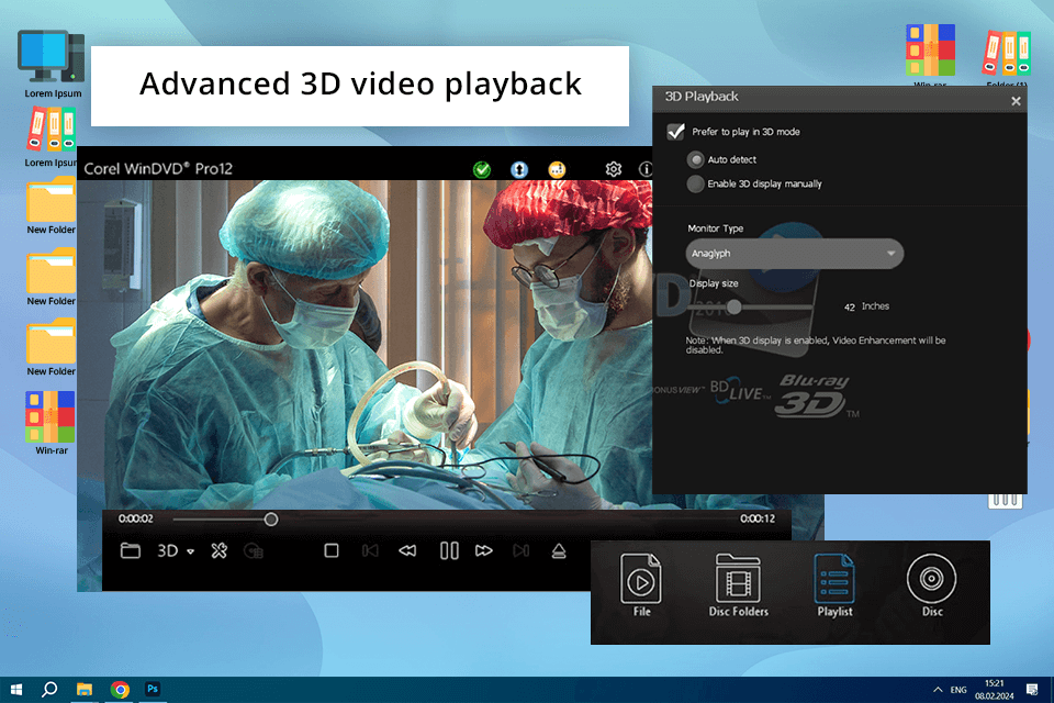 corel windvd interface