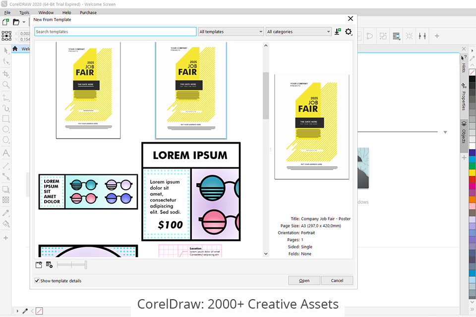 coreldraw 200 creative assets