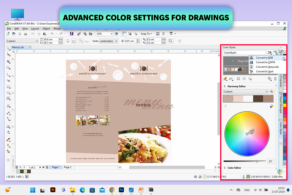 coreldraw 2017 interface