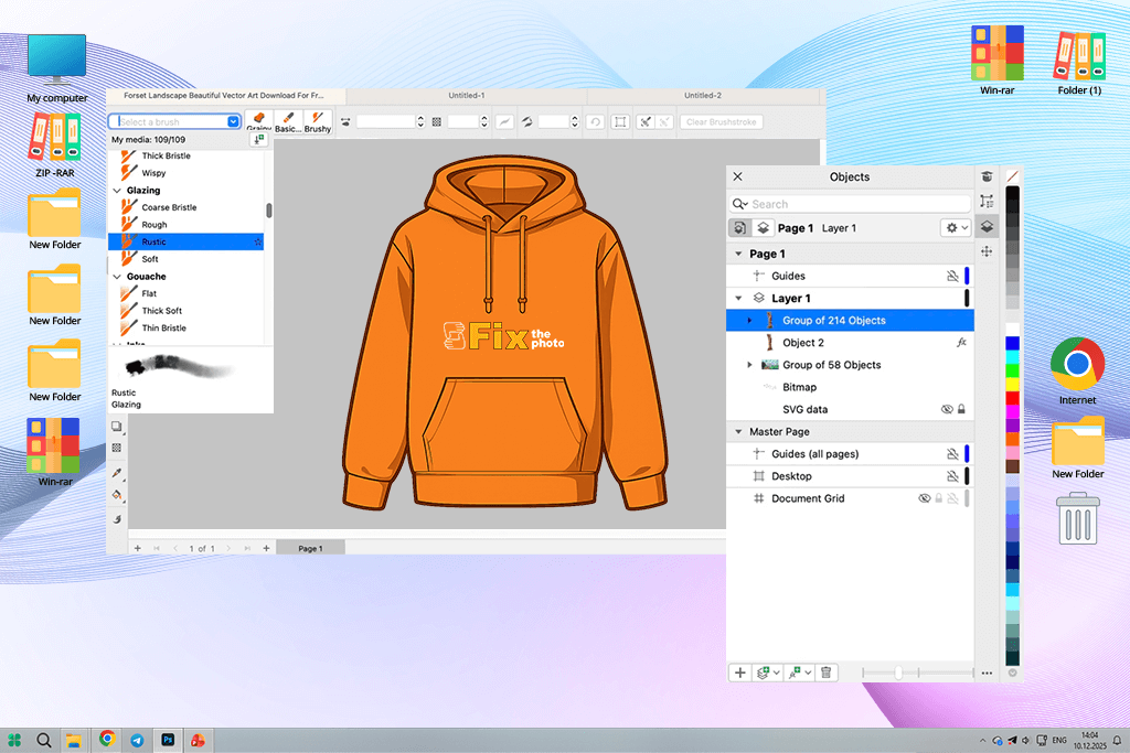 coreldraw hoodie design software