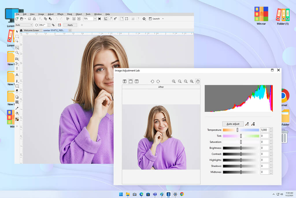 coreldraw photo editing features