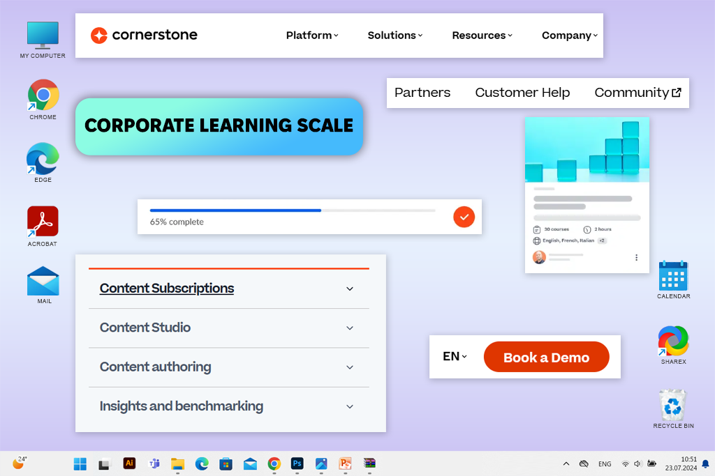 cornerstone learn docebo competitor