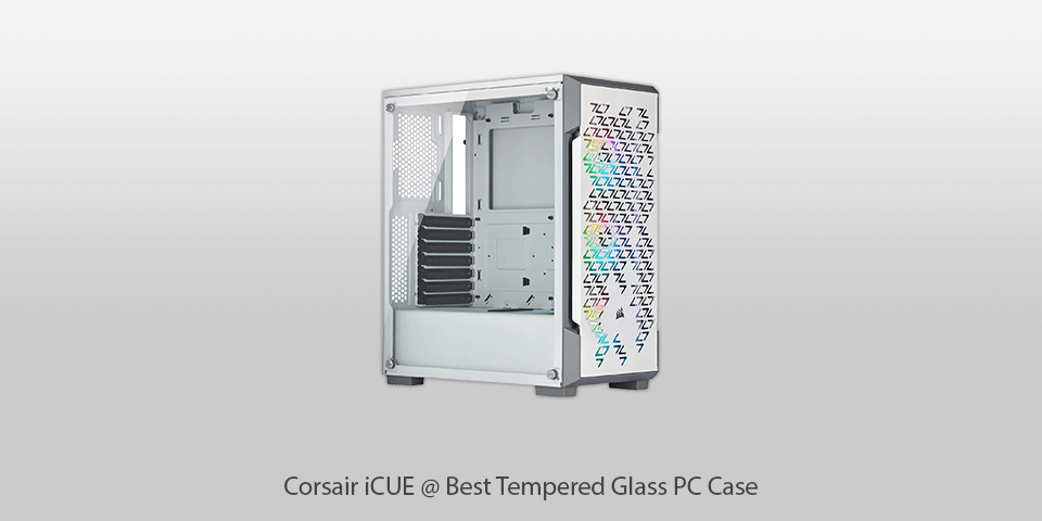 tempered glass pc case corsair