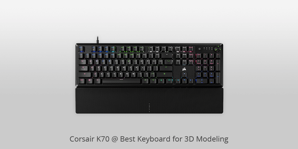 corsair k70 keyboard for 3d modeling
