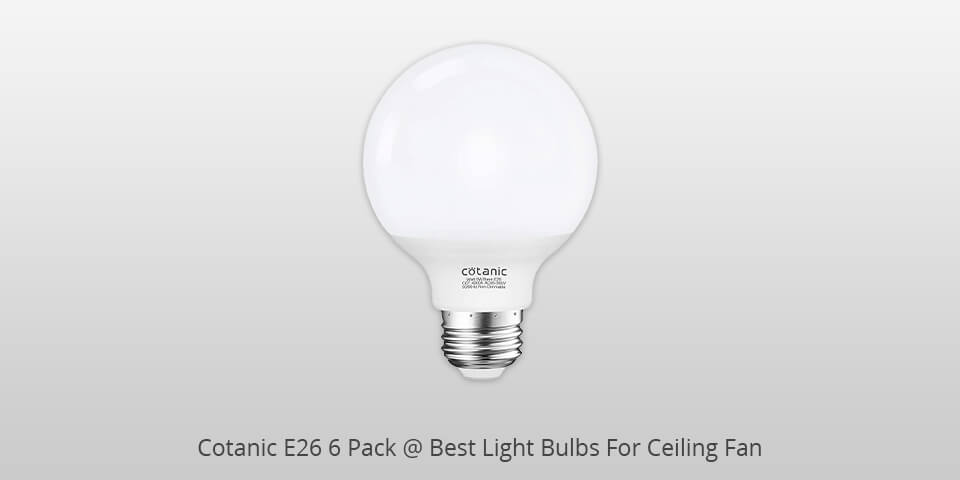 11 Best Light Bulbs For Ceiling Fan In 2022, What Size Light Bulbs Do Ceiling Fans Use