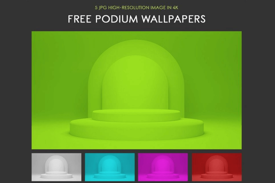 country4k minimalist podium wallpapers