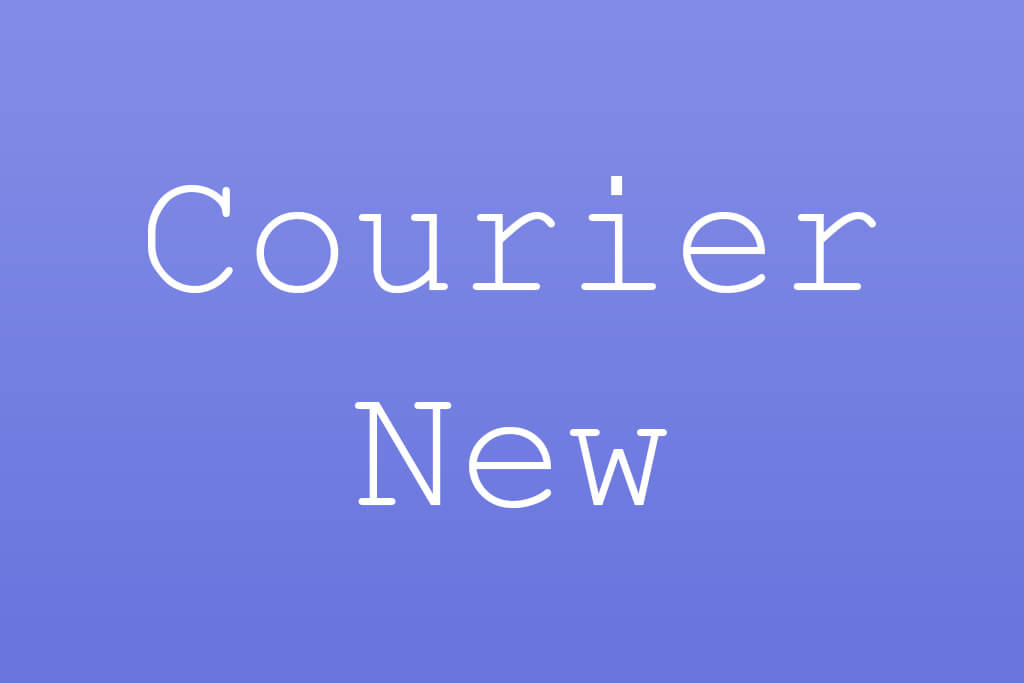 courier new most hated fonts