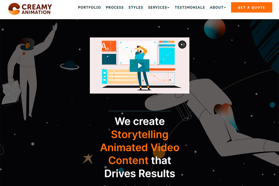 creamy animation production interface
