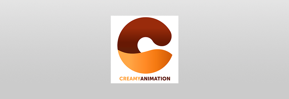 creamy animation production logo square