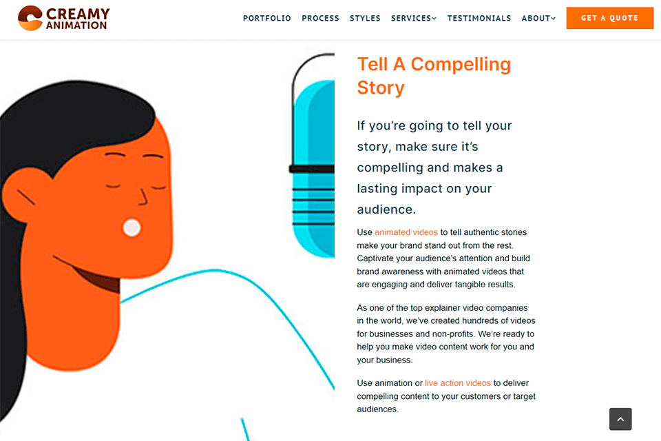 creamy animation production video