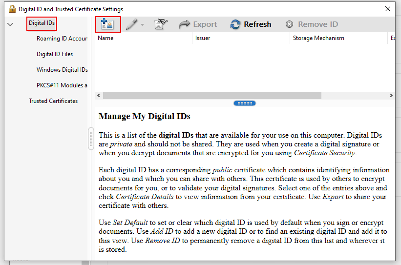 أنشئ اسمًا لإضافة توقيع إلى ملف pdf بـ adobe acrobatpro
