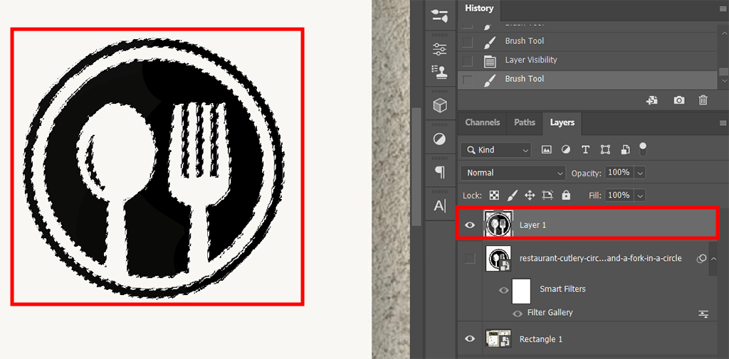 create new layer to make embossed effect in photoshop