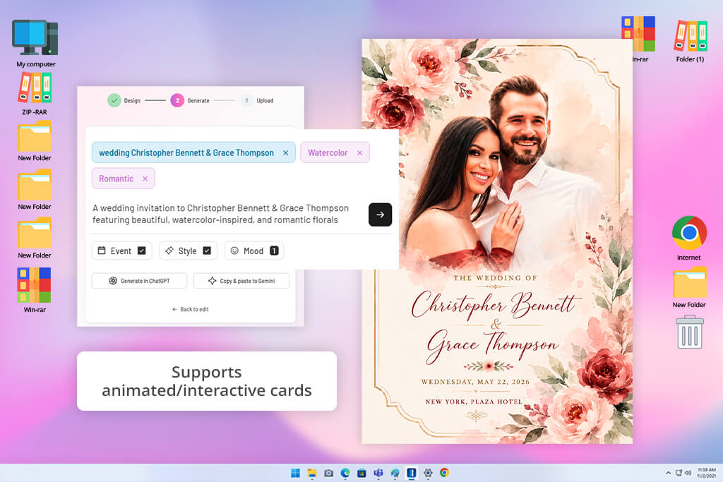 createcard free wedding card maker
