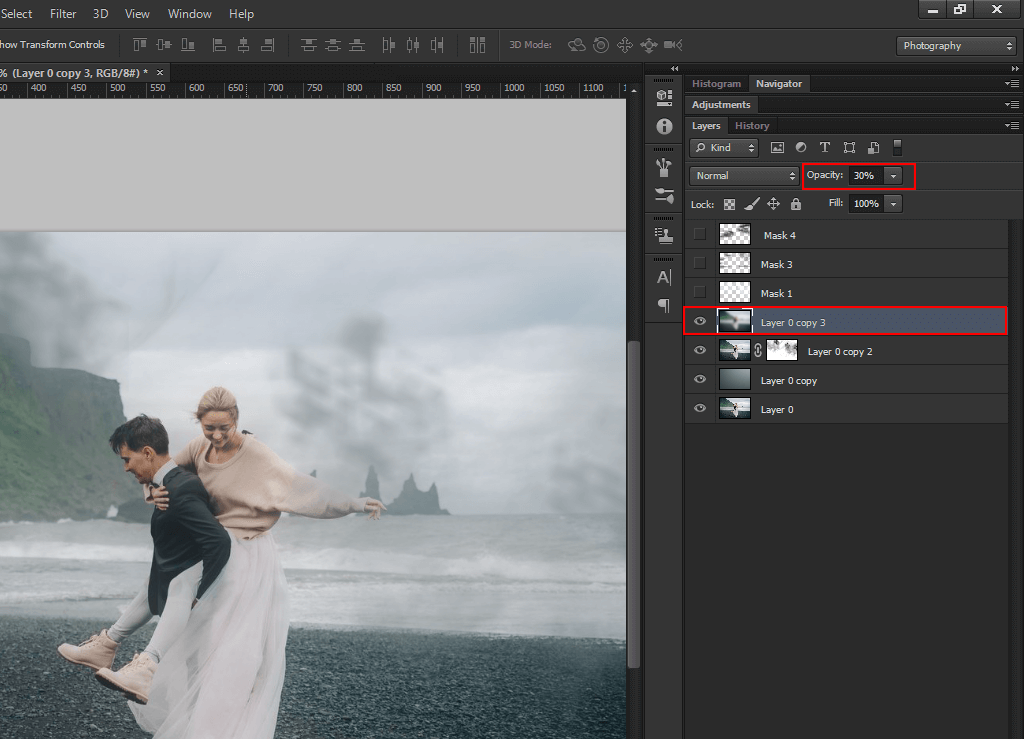 creating action smoke