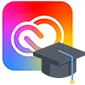 creative cloud all apps for students and teachers plan logo
