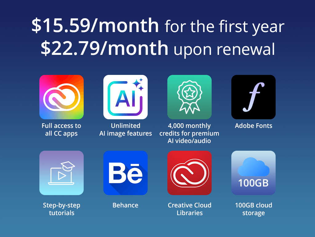 creative cloud plan student discount